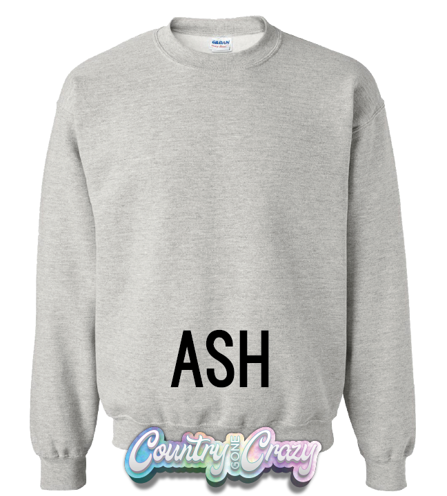 Adult Sweatshirt - Ash-Gildan-Country Gone Crazy
