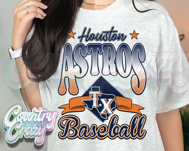 Astros TX Baseball - T-Shirt-Country Gone Crazy-Country Gone Crazy