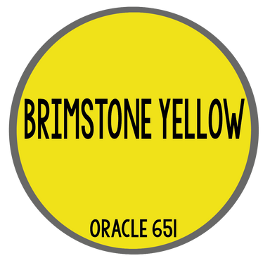 Brimstone Yellow Sign Vinyl-Orafol-Country Gone Crazy