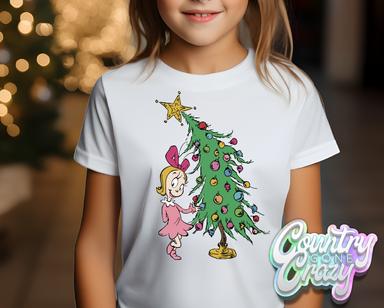 Cindy Lou with Christmas Tree - T-Shirt-Country Gone Crazy-Country Gone Crazy