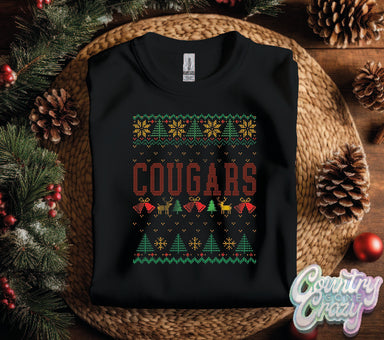 COUGARS Ugly Sweater - Sweatshirt-Country Gone Crazy-Country Gone Crazy