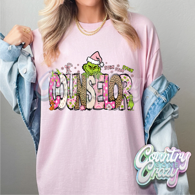 Counselor - Pink Grinch - T-Shirt-Country Gone Crazy-Country Gone Crazy
