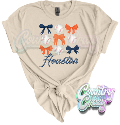 BASEBALL AND BOWS - T-Shirt-Country Gone Crazy-Country Gone Crazy