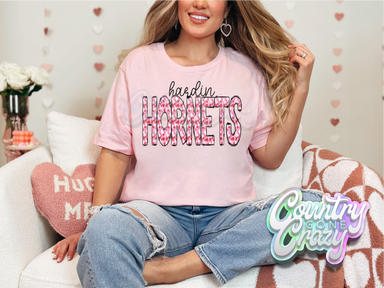 Hardin Hornets - Valentines - T-Shirt-Country Gone Crazy-Country Gone Crazy