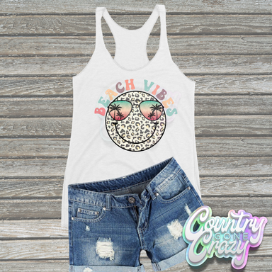HT2420 • BEACH VIBES SMILEY-Country Gone Crazy-Country Gone Crazy