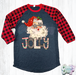 Jolly •• JLT Raglan// Red Plaid Sleeves-Country Gone Crazy-Country Gone Crazy