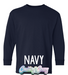 Youth Longsleeve - Navy-Country Gone Crazy-Country Gone Crazy