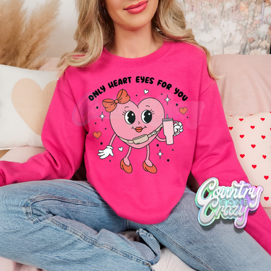 Only Heart Eyes For You - Heliconia Sweatshirt-Country Gone Crazy-Country Gone Crazy