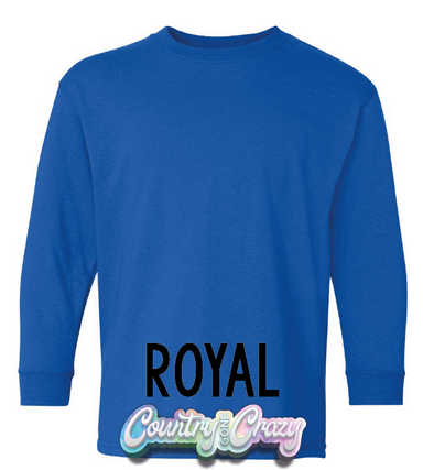 Youth Longsleeve - Royal-Country Gone Crazy-Country Gone Crazy