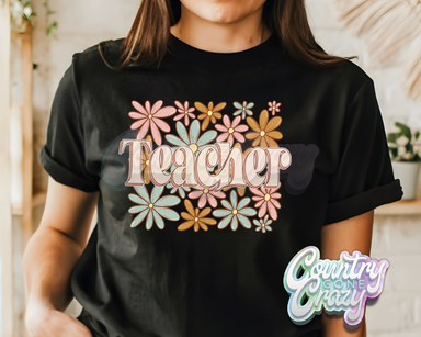 Teacher • Blooming Boho • T-Shirt-Country Gone Crazy-Country Gone Crazy