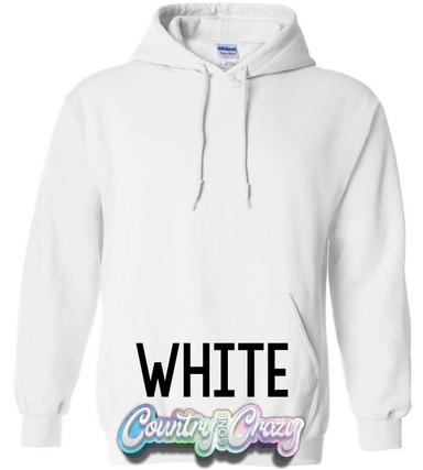 Adult Hoodie - White-Gildan-Country Gone Crazy
