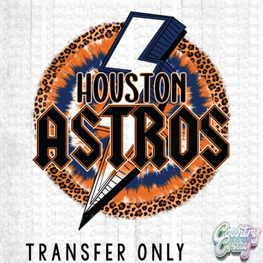 HT1943 • Houston Astros Lightning Bolt-Country Gone Crazy-Country Gone Crazy