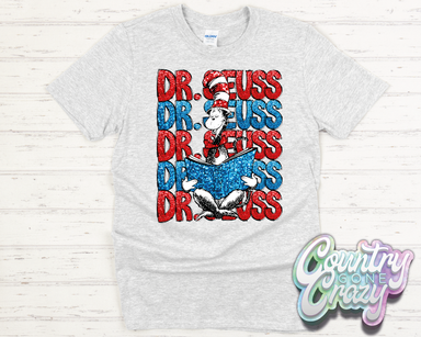 Dr. Seuss Faux Glitter - T-Shirt-Country Gone Crazy-Country Gone Crazy