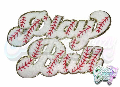 Chenille Iron-On Patches - Play Ball - Baseball-Country Gone Crazy-Country Gone Crazy