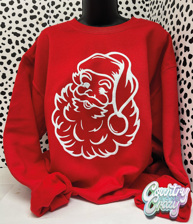 Santa Claus • Puff • Red Sweatshirt-Country Gone Crazy-Country Gone Crazy