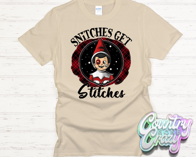 Snitches Get Stitches - T-Shirt-Country Gone Crazy-Country Gone Crazy