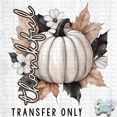 HT2706 • THANKFUL WHITE PUMPKIN-Country Gone Crazy-Country Gone Crazy
