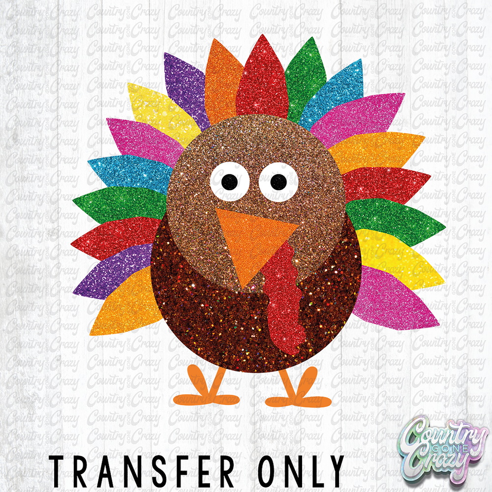 HT2734 • GLITTER TURKEY-Country Gone Crazy-Country Gone Crazy