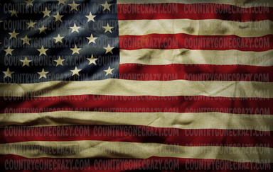 AM012 - Grunge American Flag-Country Gone Crazy-Country Gone Crazy