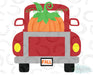 HT076 • Red Truck with Pumpkin-Country Gone Crazy-Country Gone Crazy