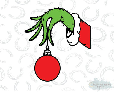 HT1138 • Grinch Ornament-Country Gone Crazy-Country Gone Crazy