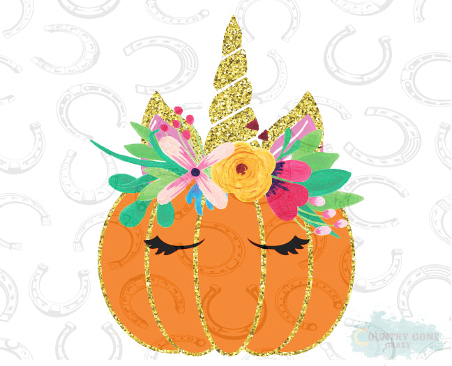 HT364 • Unicorn Pumpkin-Country Gone Crazy-Country Gone Crazy