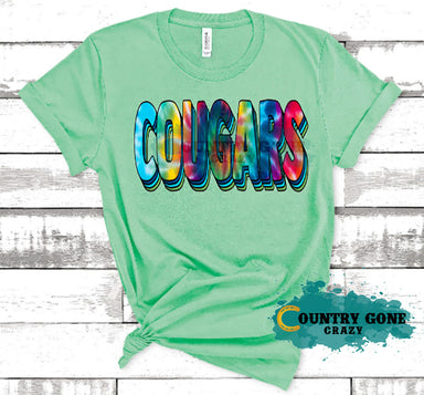 HT1034 • Cougars Tie Dye-Country Gone Crazy-Country Gone Crazy