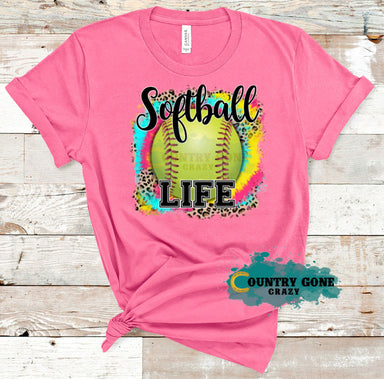 HT1691 • Softball Life-Country Gone Crazy-Country Gone Crazy