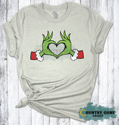 HT2155 • Grinch Hand Heart-Country Gone Crazy-Country Gone Crazy