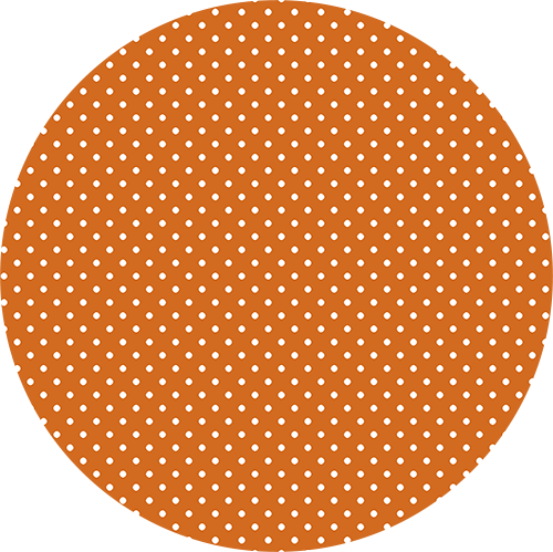 PD017 - Burnt Orange Polka Dot-Country Gone Crazy-Country Gone Crazy