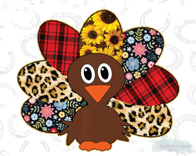 HT875 • Patterned Turkey Feathers-Country Gone Crazy-Country Gone Crazy