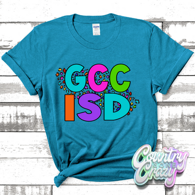 GCCISD Colorful Leopard T-Shirt-Country Gone Crazy-Country Gone Crazy