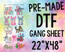 PRE-MADE GANG SHEET - YOUTH - EASTER-Country Gone Crazy-Country Gone Crazy