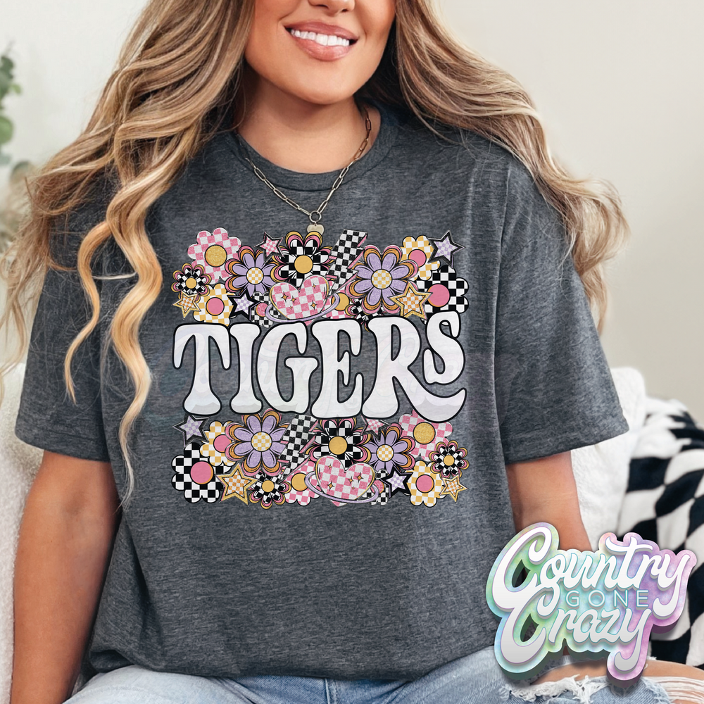 Tigers // Funky Flowers // T-Shirt-Country Gone Crazy-Country Gone Crazy