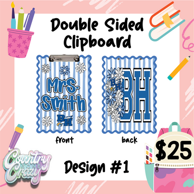 Teacher Clipboards - Double Sided-Country Gone Crazy-Country Gone Crazy
