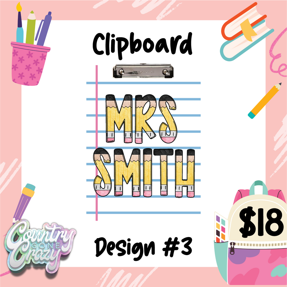 Teacher Clipboards-Country Gone Crazy-Country Gone Crazy