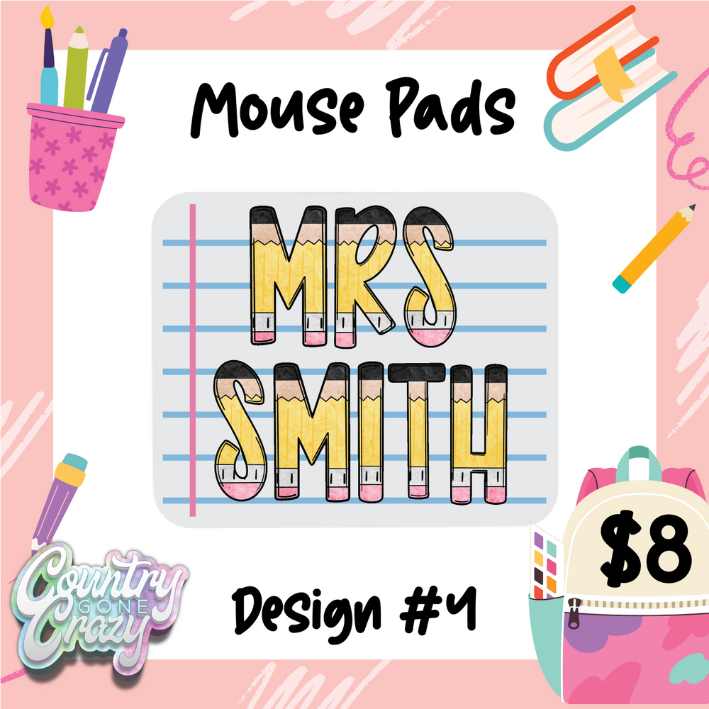 Teacher Mouse Pad-Country Gone Crazy-Country Gone Crazy