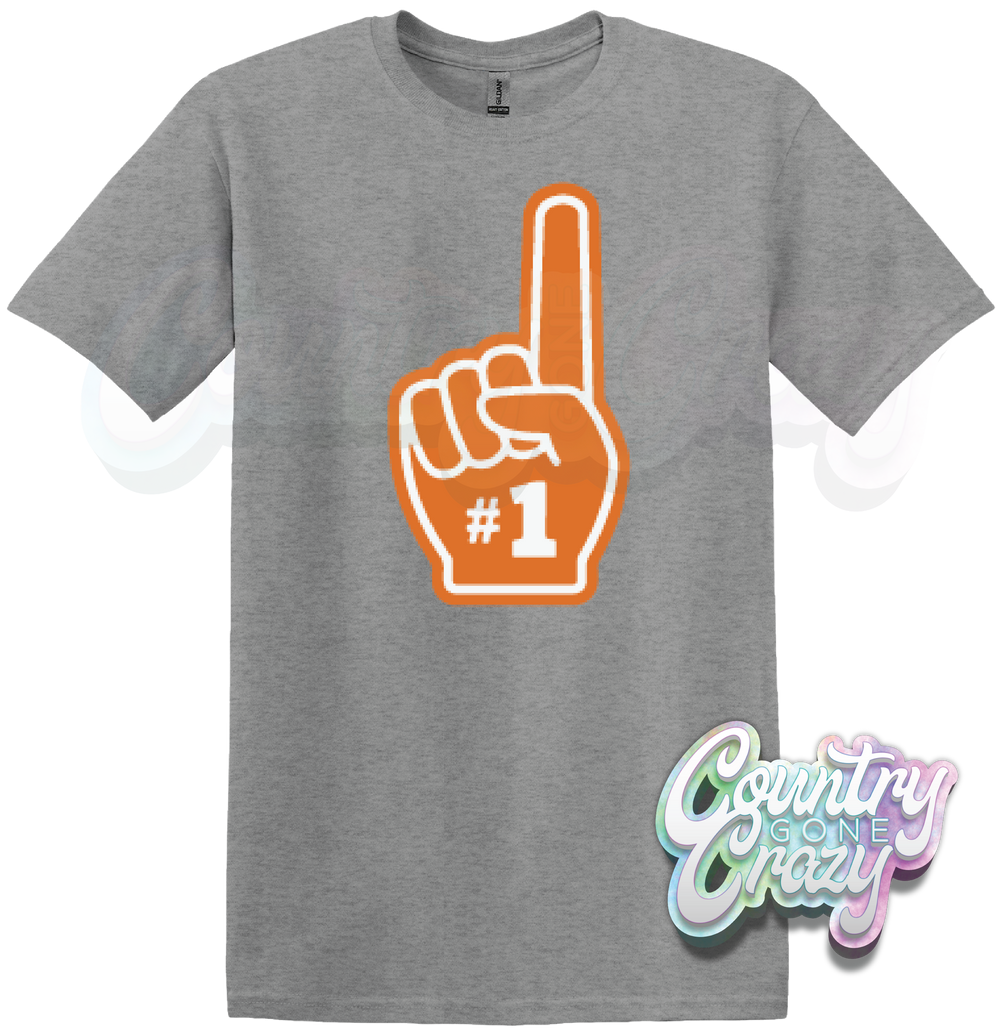 #1 - SPORTS GREY T-SHIRT-Country Gone Crazy-Country Gone Crazy