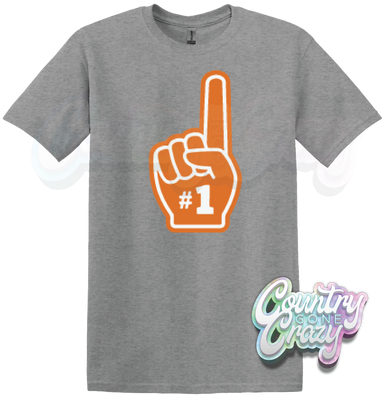 #1 - SPORTS GREY T-SHIRT-Country Gone Crazy-Country Gone Crazy