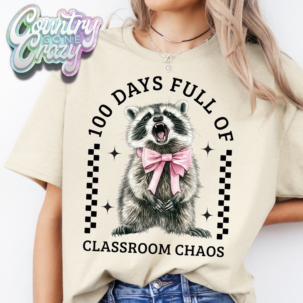 100 DAYS FULL OF CLASSROOM CHAOS / T-Shirt-Country Gone Crazy-Country Gone Crazy