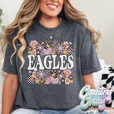 Eagles // Funky Flowers // T-Shirt-Country Gone Crazy-Country Gone Crazy