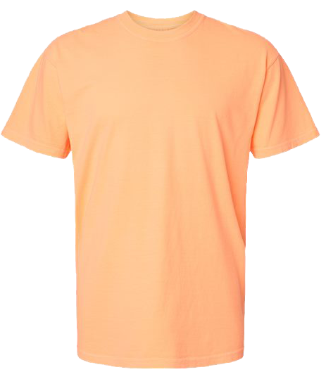 Neon Cantaloupe - Comfort Colors - Short Sleeve Crew Neck T-Shirt-Comfort Colors-Country Gone Crazy