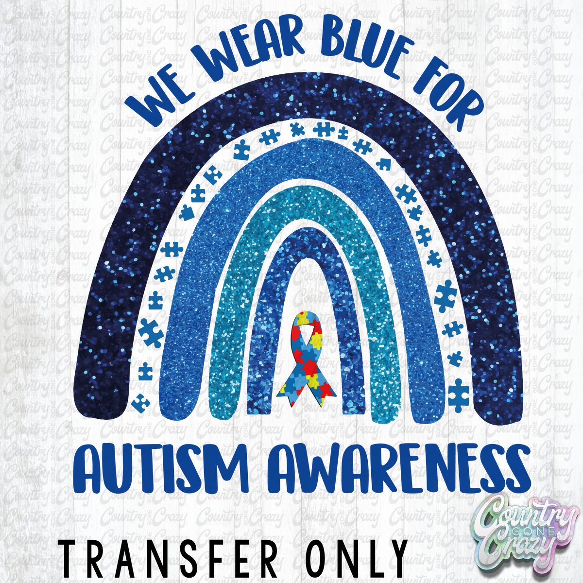 HT1280 • Autism Awareness Rainbow — Country Gone Crazy