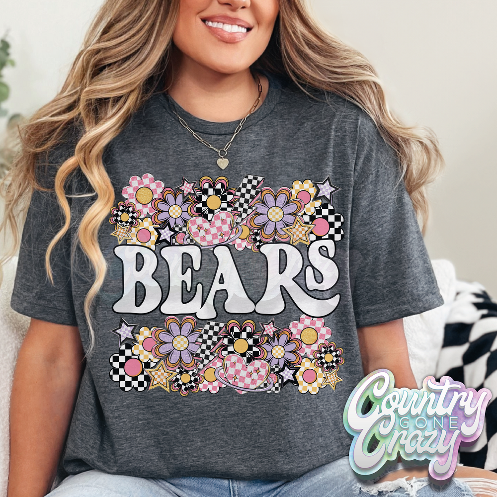 Bears // Funky Flowers // T-Shirt-Country Gone Crazy-Country Gone Crazy