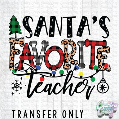 HT1605 • Santa's Favorite Teacher-Country Gone Crazy-Country Gone Crazy