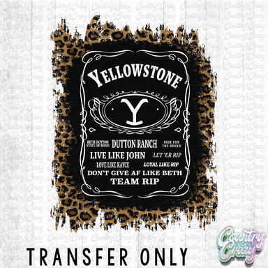 HT1750 • Yellowstone Whiskey Label-Country Gone Crazy-Country Gone Crazy