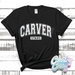 CARVER STARS - DISTRESSED VARSITY - T-SHIRT-Country Gone Crazy-Country Gone Crazy