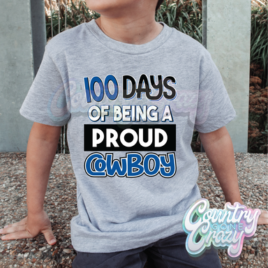 100 Days of being a proud - Cowboy - Royal - T-Shirt-Country Gone Crazy-Country Gone Crazy