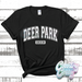 DEER PARK DEER - DISTRESSED VARSITY - T-SHIRT-Country Gone Crazy-Country Gone Crazy