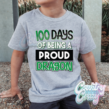 100 Days of being a proud - Dragon - Green - T-Shirt-Country Gone Crazy-Country Gone Crazy